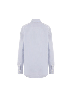 GOLDEN GOOSE-Batilda Striped Cotton Shirt-JOHN JULIA