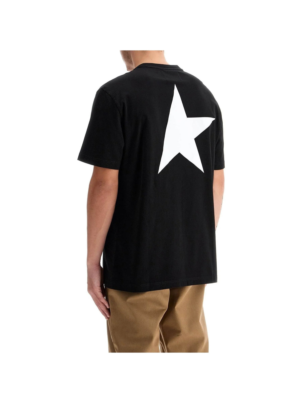 Big Star Graphic Cotton T-shirt-Golden Goose-JOHN JULIA