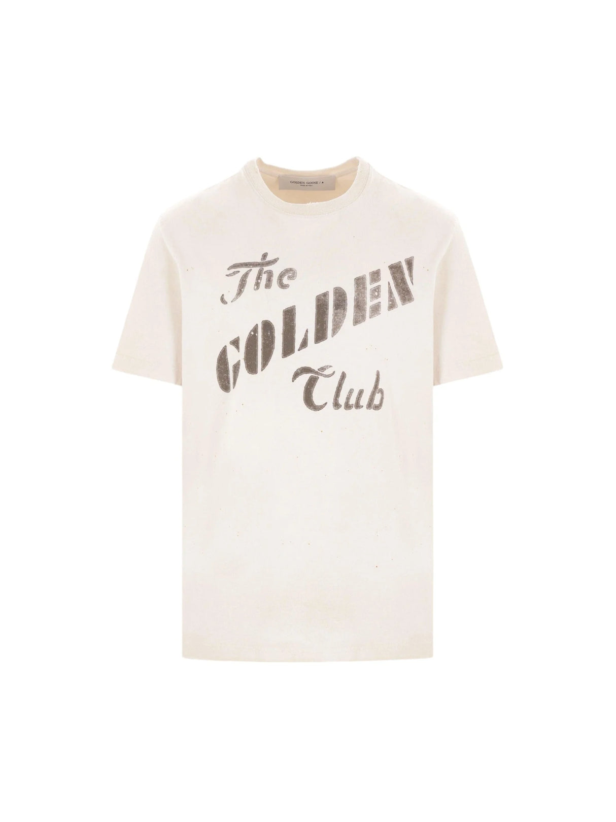 Golden Club Print Cotton T-shirt-Golden Goose-JOHN JULIA