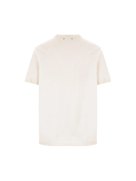 Golden Club Print Cotton T-shirt-GOLDEN GOOSE-JOHN JULIA