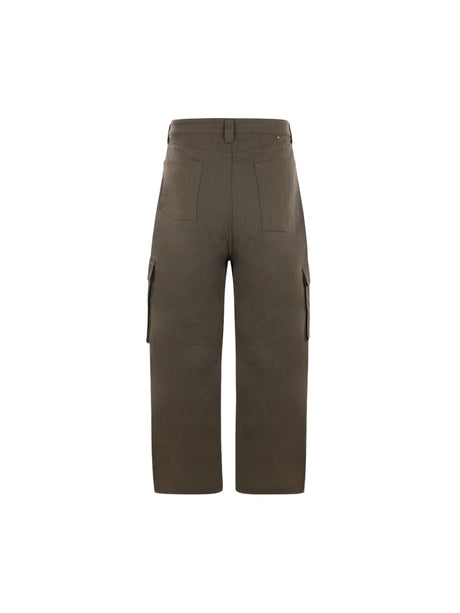 GOLDEN GOOSE-Cotton Blend Cargo Trousers-JOHN JULIA