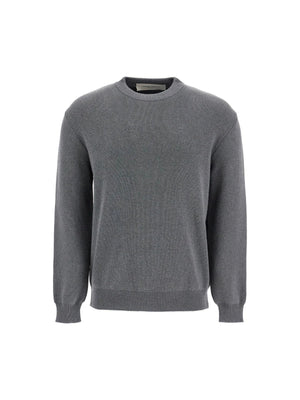 Reversed Logo Cotton Sweater-Golden Goose-JOHN JULIA