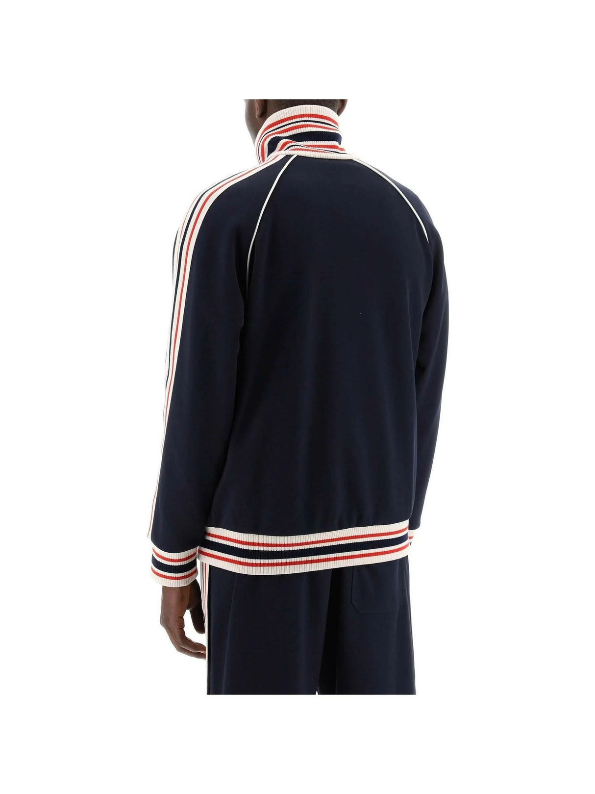 GOLDEN GOOSE-Dark Papyrus Track Sweatshirt-JOHN JULIA