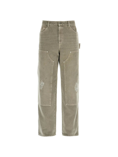 Distressed Striped Pants-Golden Goose-JOHN JULIA