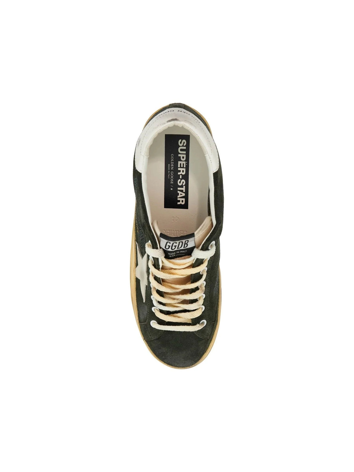 Distressed Suede Super Star Sneakers-Golden Goose-JOHN JULIA