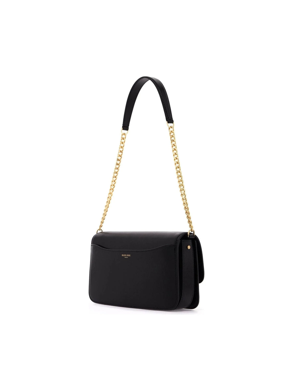 GOLDEN GOOSE-Gioia Flap Leather Shoulder Bag -JOHN JULIA.