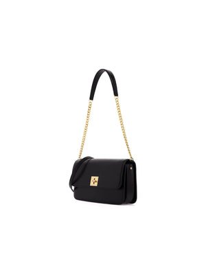 GOLDEN GOOSE-Gioia Flap Leather Shoulder Bag -JOHN JULIA.