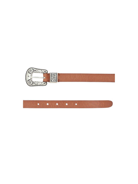 Hip Lace Vintage Leather Belt-GOLDEN GOOSE-JOHN JULIA