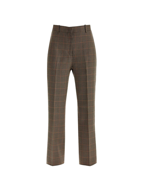 GOLDEN GOOSE-Houndstooth Pattern Fit Pants-JOHN JULIA