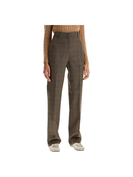 GOLDEN GOOSE-Houndstooth Pattern Fit Pants-JOHN JULIA