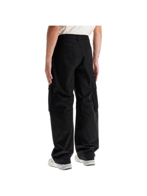 Twill Wide-Leg Cargo Pants-Golden Goose-JOHN JULIA