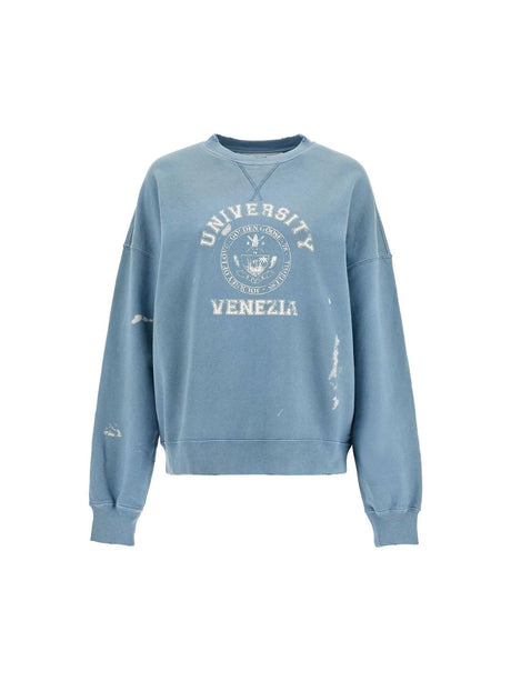 GOLDEN GOOSE-Journey Vintage College Print Sweatshirt-JOHN JULIA