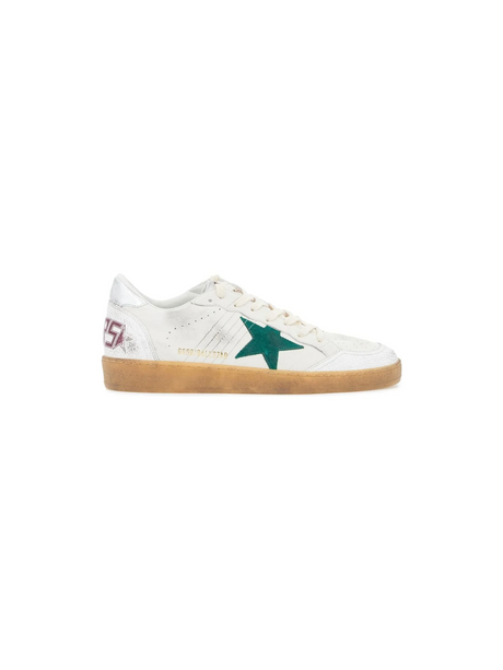 Ball Star Leather Suede Sneakers-Golden Goose-JOHN JULIA