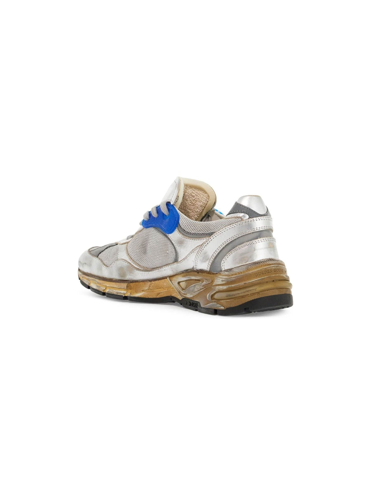 GOLDEN GOOSE-Mesh And Laminated Leather Dad Star Sneakers. -JOHN JULIA.