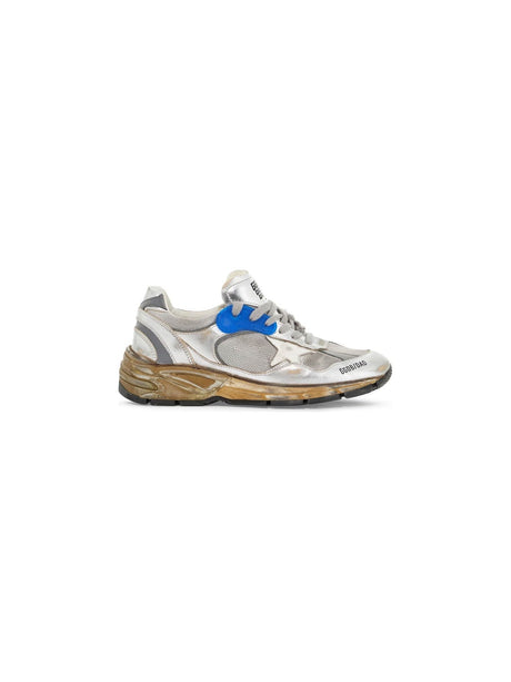 GOLDEN GOOSE-Mesh And Laminated Leather Dad Star Sneakers. -JOHN JULIA.