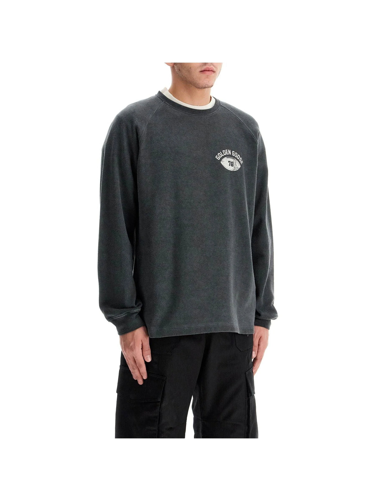 Lightweight Printed Sweatshirt-Golden Goose-JOHN JULIA