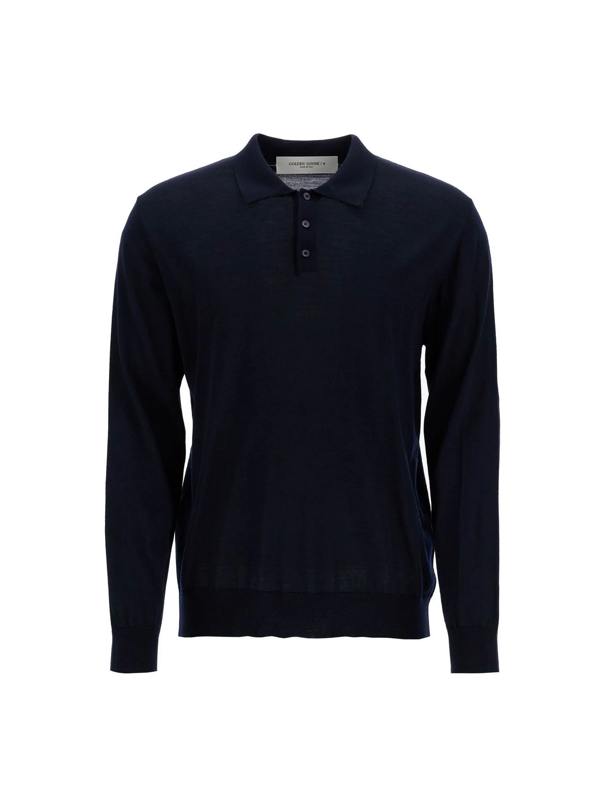 Lightweight Wool Long-Sleeved Polo Shirt - Men > Clothing > T-Shirts and Sweatshirts > Polo shirts