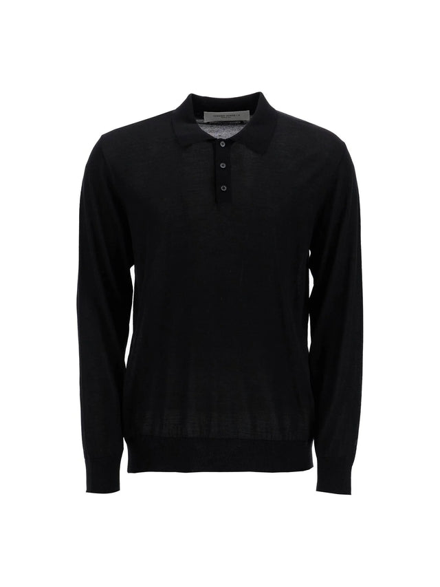 Lightweight Wool Long-Sleeved Polo Shirt - Men > Clothing > T-Shirts and Sweatshirts > Polo shirts