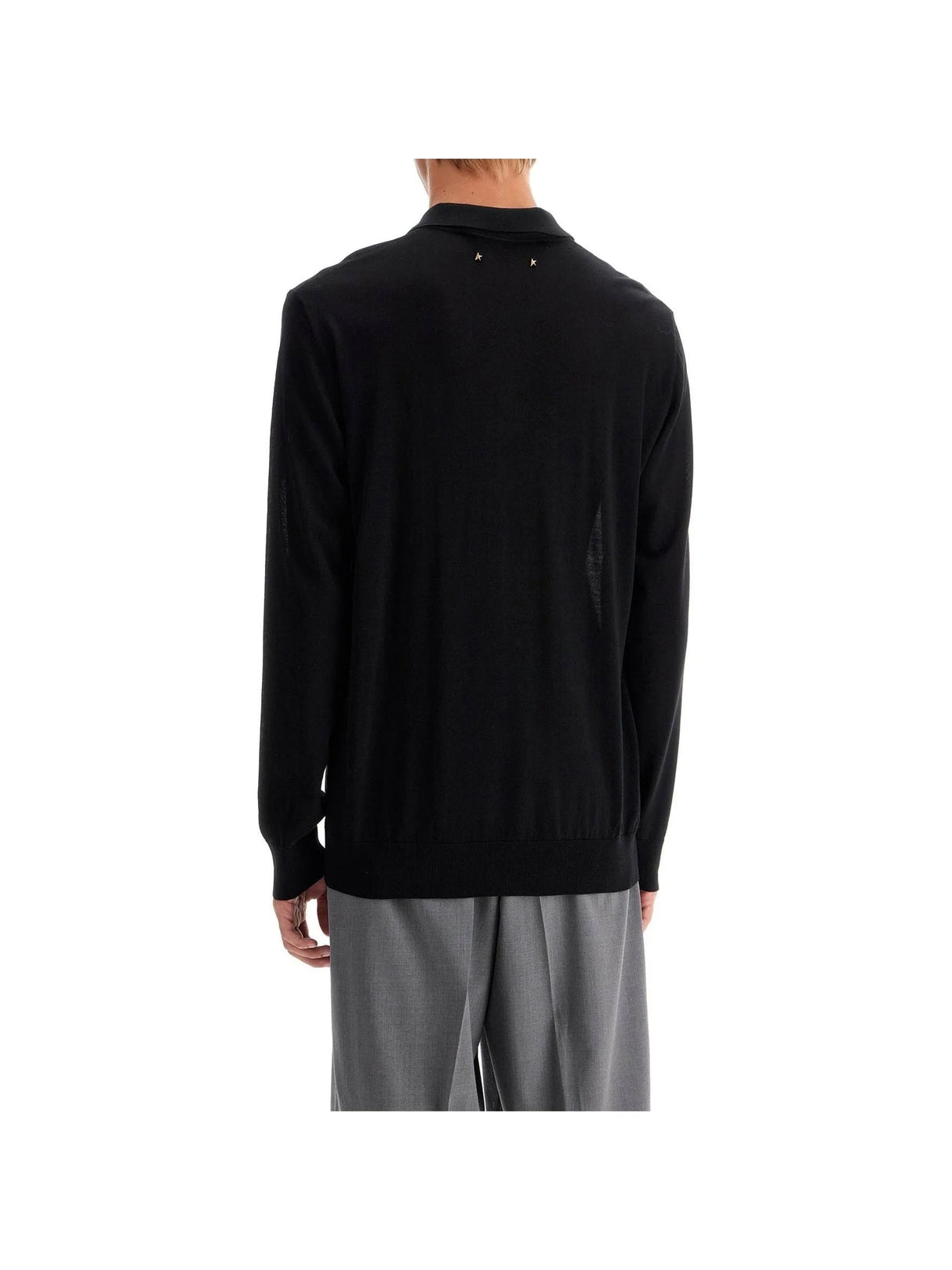 Lightweight Wool Long-Sleeved Polo Shirt - Men > Clothing > T-Shirts and Sweatshirts > Polo shirts