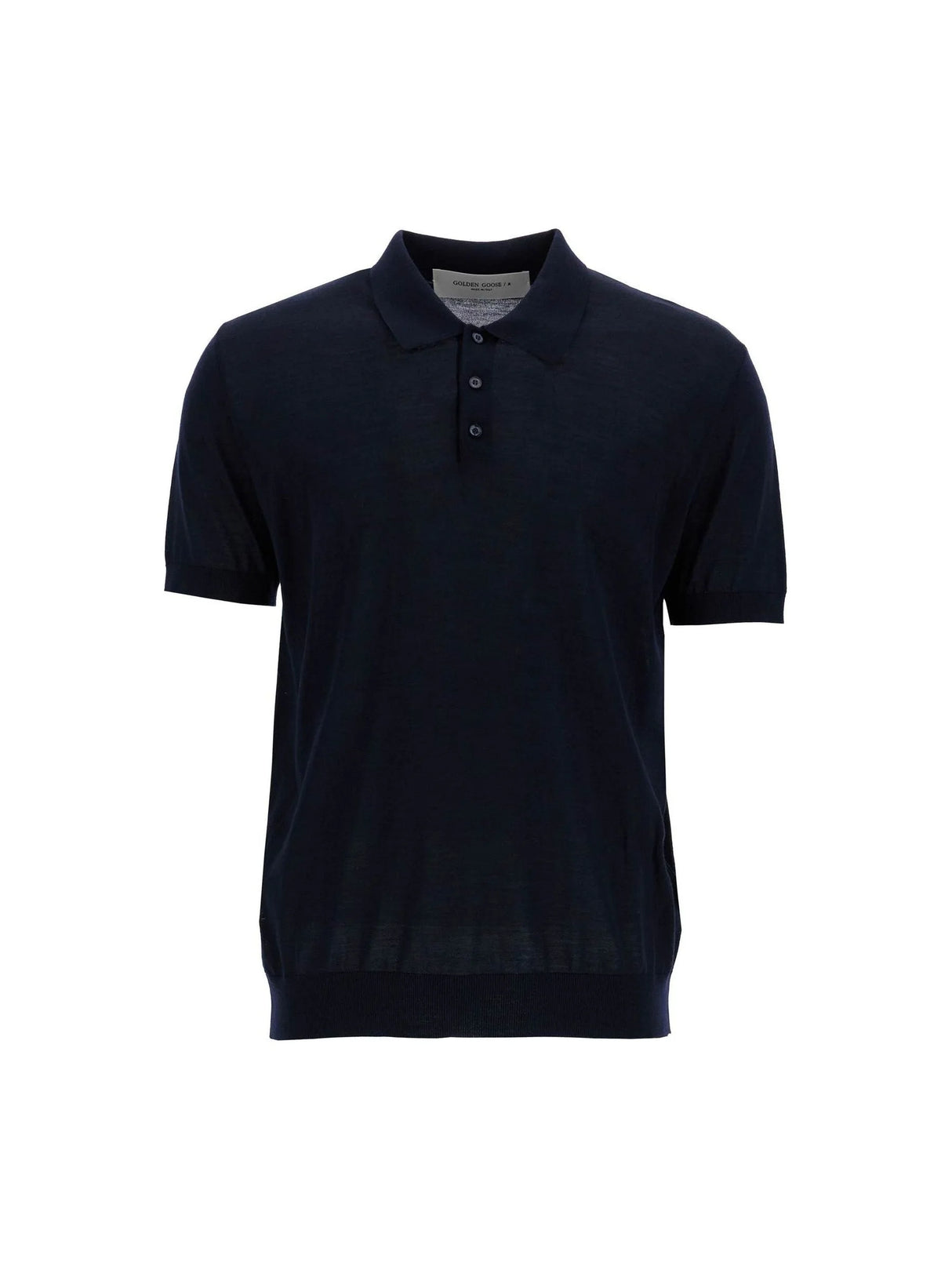 Lightweight Wool Short-Sleeved Polo Shirt