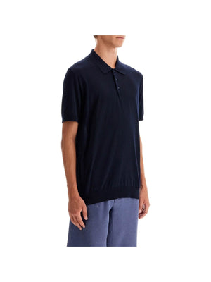 Lightweight Wool Short-Sleeved Polo Shirt