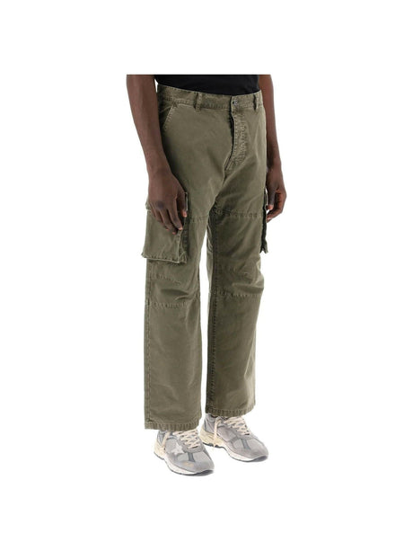 Olive Cotton Canvas Cargo Pants GOLDEN GOOSE JOHN JULIA.