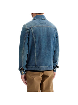 Regular Distressed Denim Jacket-Golden Goose-JOHN JULIA