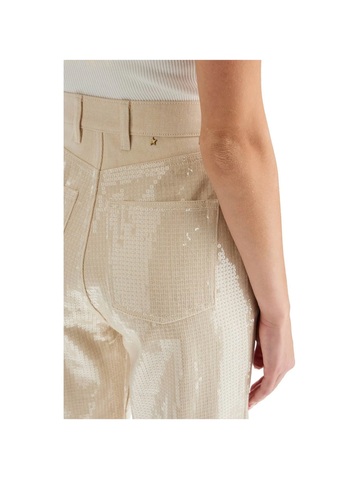 GOLDEN GOOSE-Sequin Embellished Jeans -JOHN JULIA.