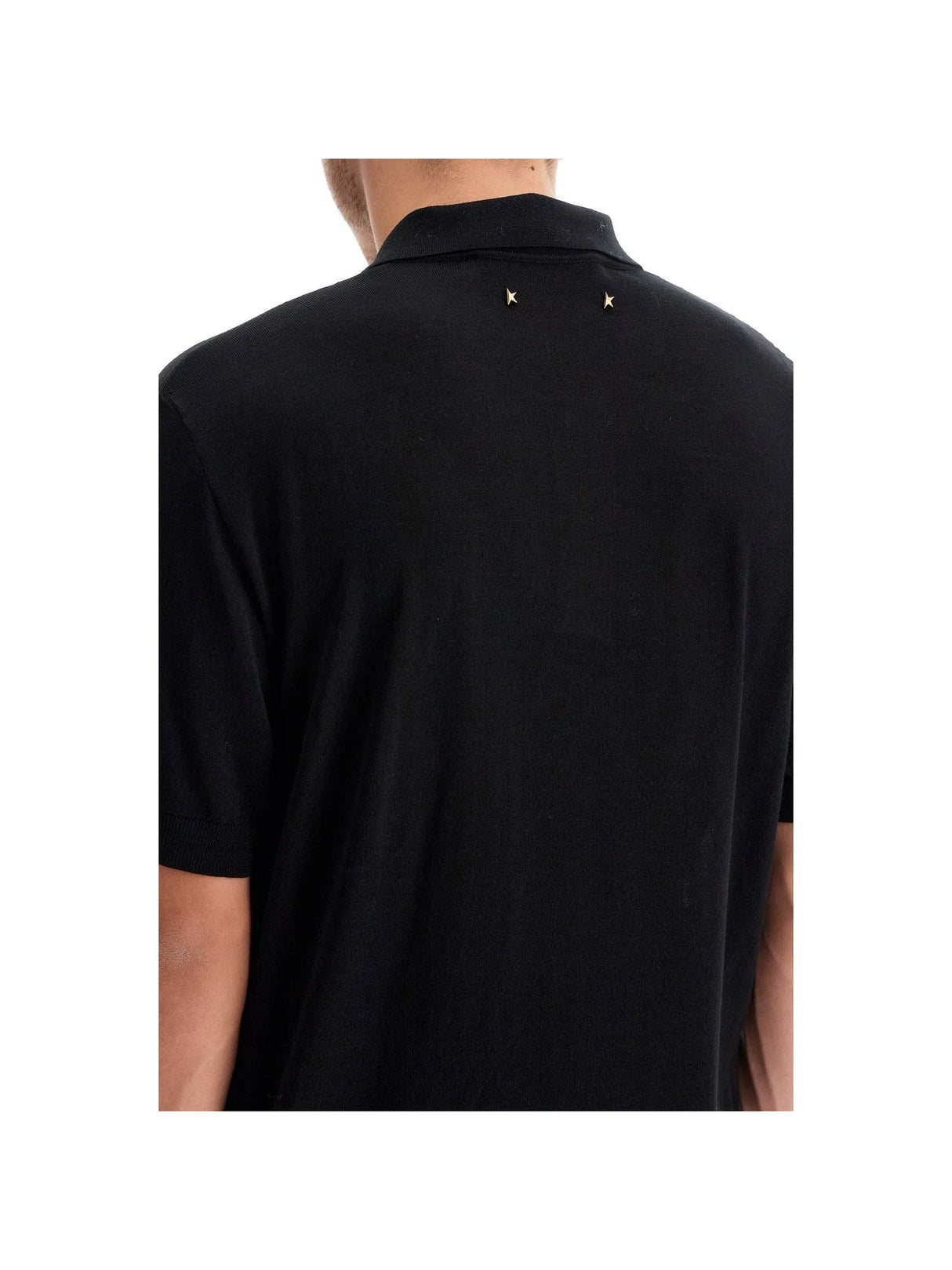 Short-sleeved Wool Polo Shirt