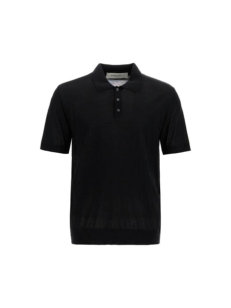 Short-sleeved Wool Polo Shirt