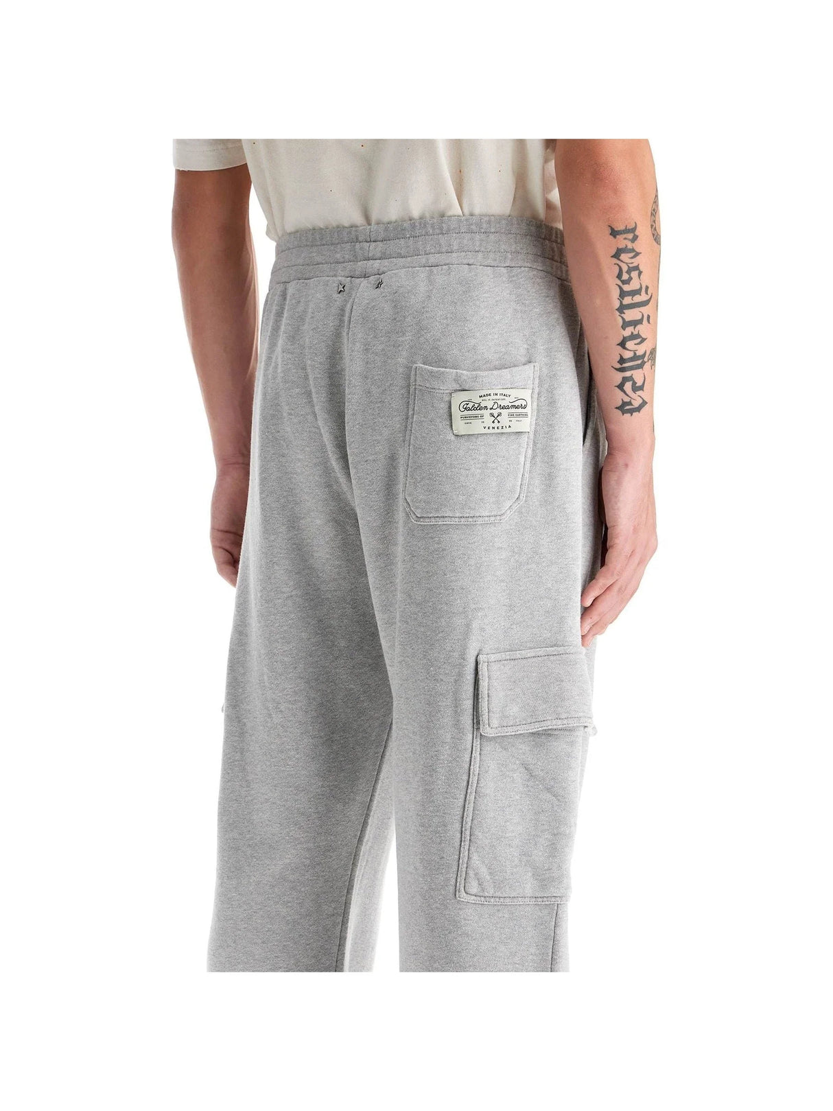 Slub Cargo Cotton Joggers-Golden Goose-JOHN JULIA