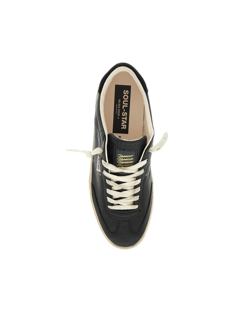 Soul Star Distressed Leather Sneakers-Golden Goose-JOHN JULIA