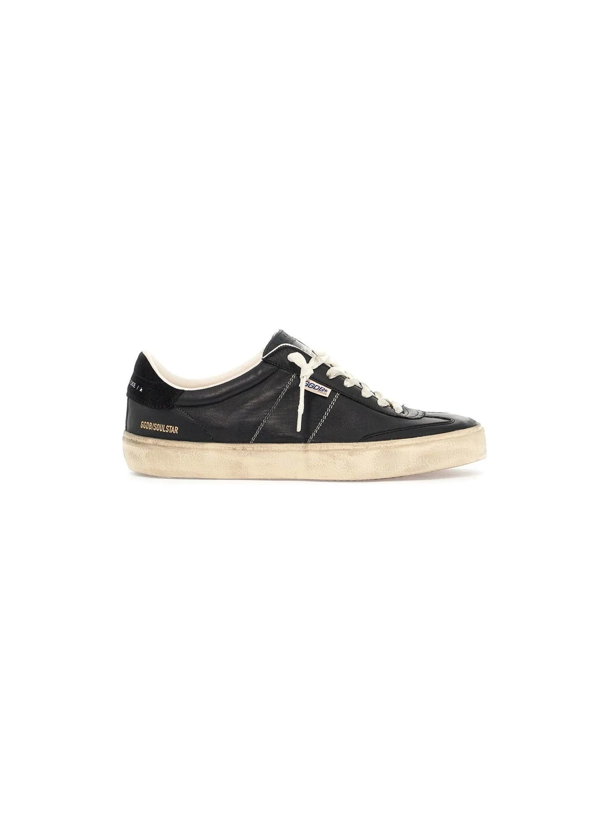 Soul Star Distressed Leather Sneakers-Golden Goose-JOHN JULIA