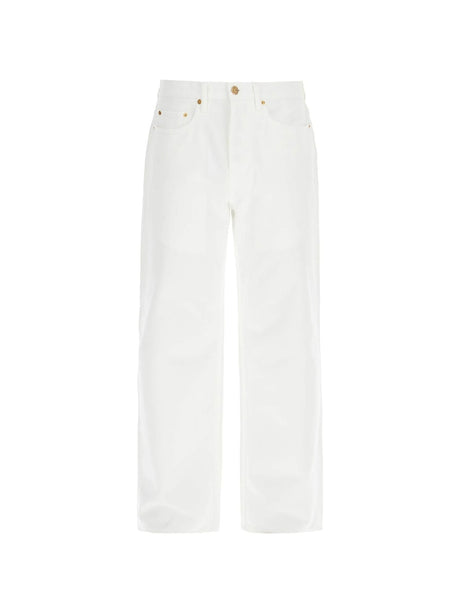 Stonewashed Treated Denim Jeans-Golden Goose-JOHN JULIA