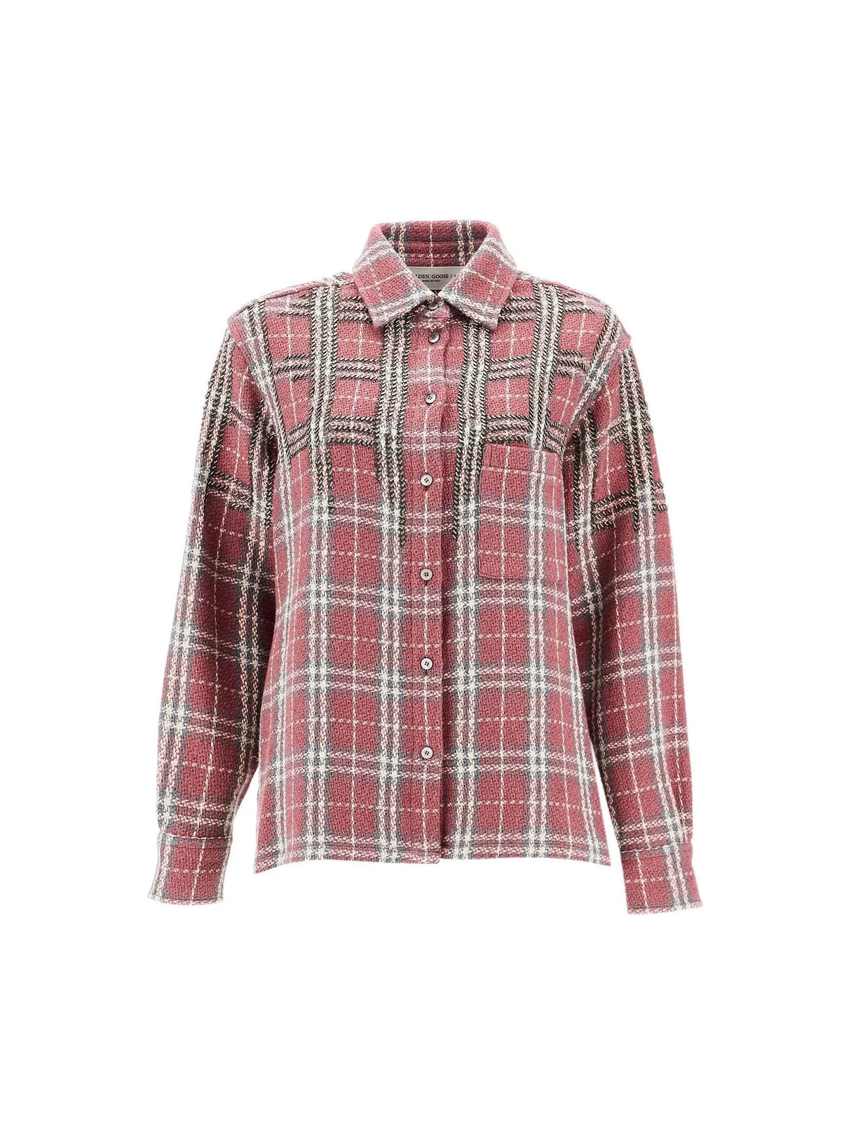 Tweed Overshirt With Applique