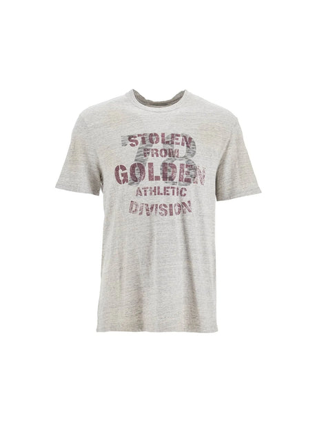 Vintage Print Cotton T-shirt-Golden Goose-JOHN JULIA