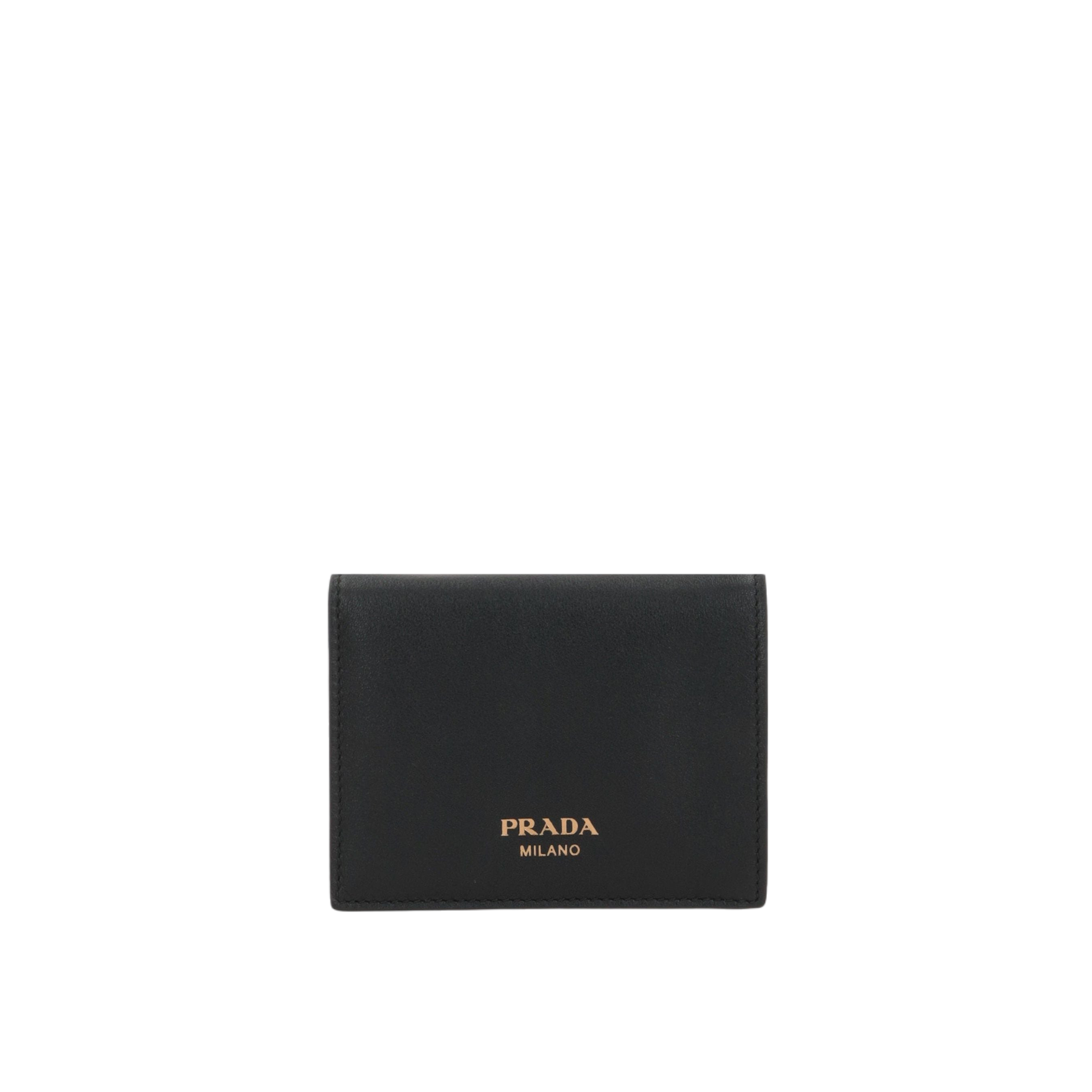 Grainy Leather French Wallet-PRADA-JOHN JULIA