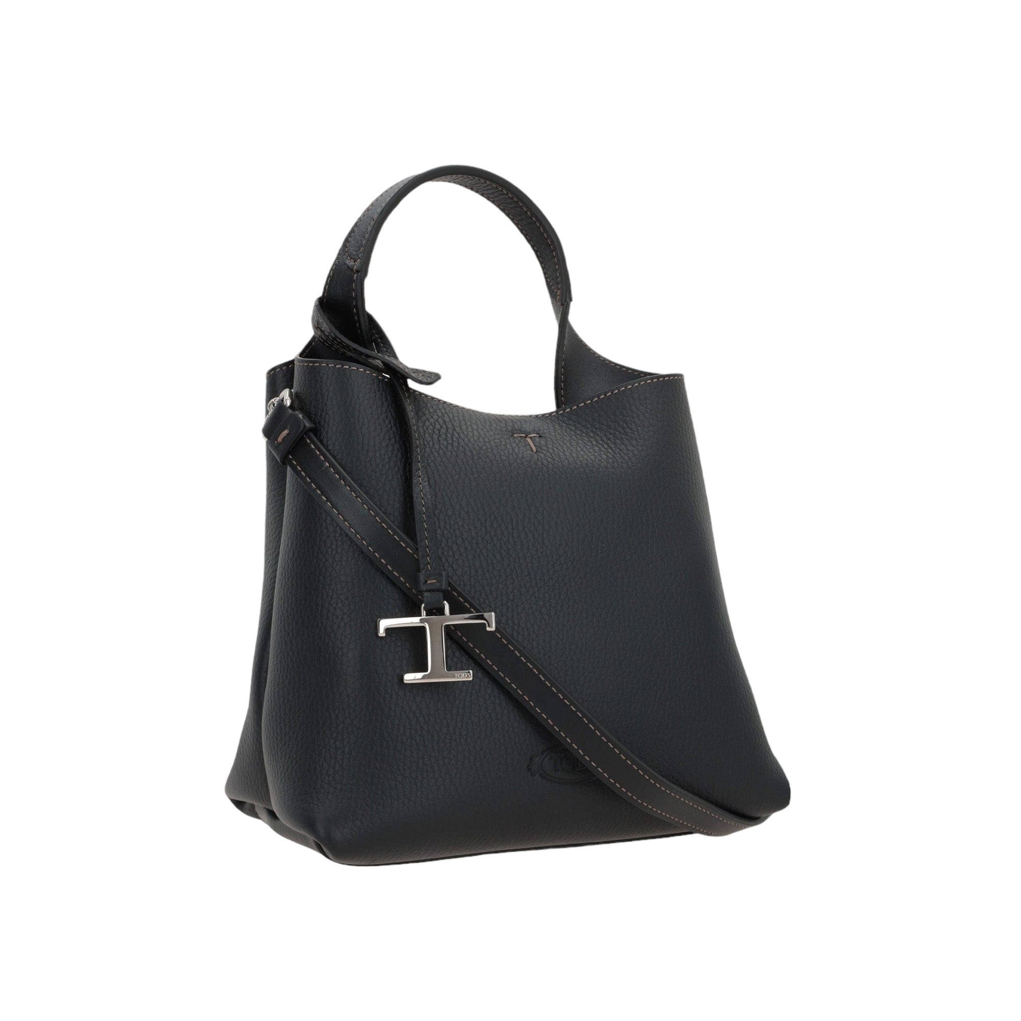 Grainy Leather Mini Handbag-TOD'S-JOHN JULIA