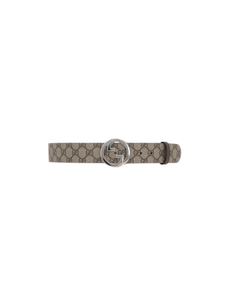 Blondie GG Supreme Canvas Belt-GUCCI-JOHN JULIA