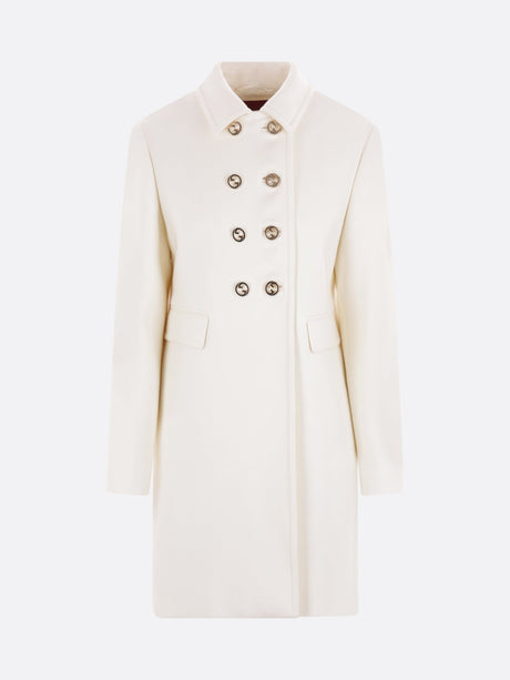 Double-breasted Wool Coat-GUCCI-JOHN JULIA