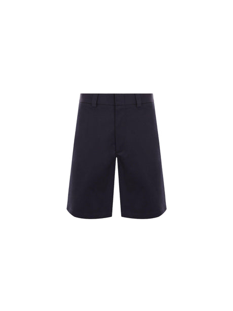 Double Cotton Twill Shorts-GUCCI-JOHN JULIA