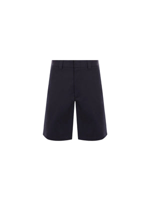 Double Cotton Twill Shorts-GUCCI-JOHN JULIA