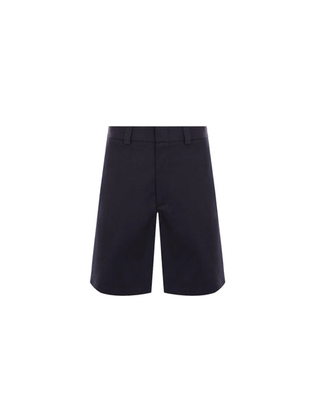 Double Cotton Twill Shorts-GUCCI-JOHN JULIA