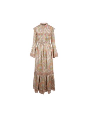 Floral Print Muslin Dress-Gucci-JOHN JULIA