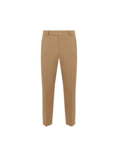 Gabardine Chino Trousers-GUCCI-JOHN JULIA