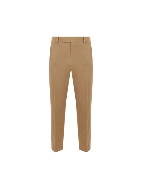 Gabardine Chino Trousers-GUCCI-JOHN JULIA