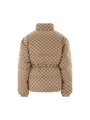 GG Fabric Down Jacket-GUCCI-JOHN JULIA