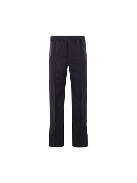 GG Jacquard Straight-leg Trousers-GUCCI-JOHN JULIA