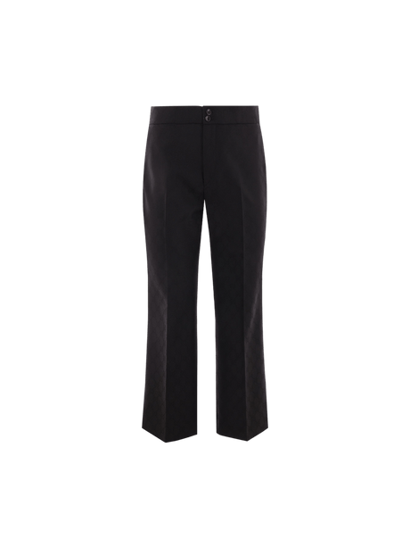 GG Jacquard Wool Pants-GUCCI-JOHN JULIA