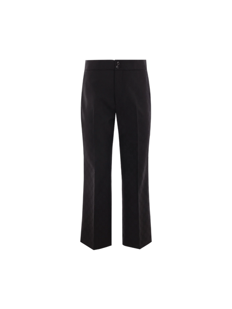 GG Jacquard Wool Pants-GUCCI-JOHN JULIA